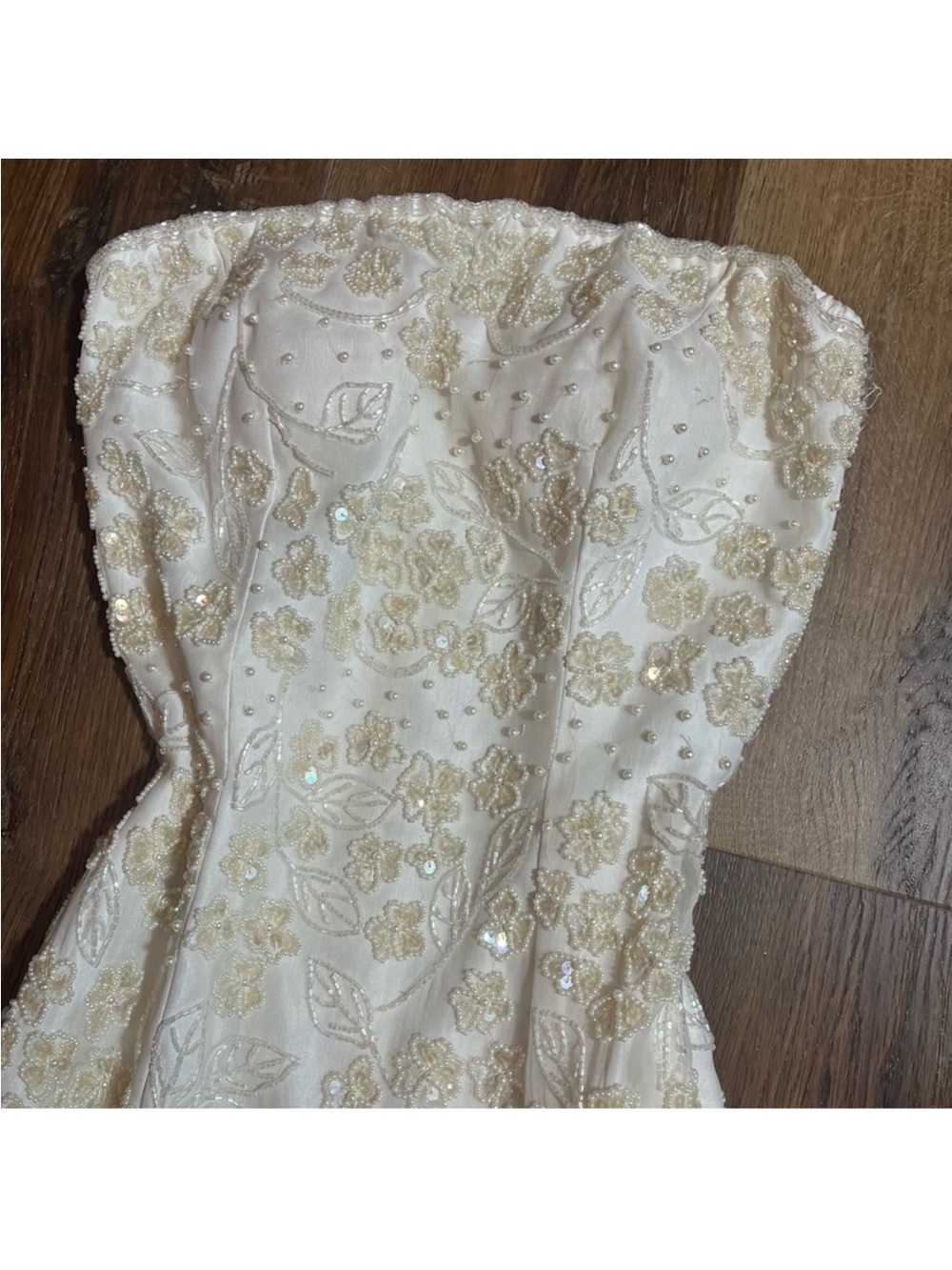 Vintage 100% Silk Beaded Dress Vintage Silk Dress Vintage Beaded Deess Wedding - Picture 13 of 16